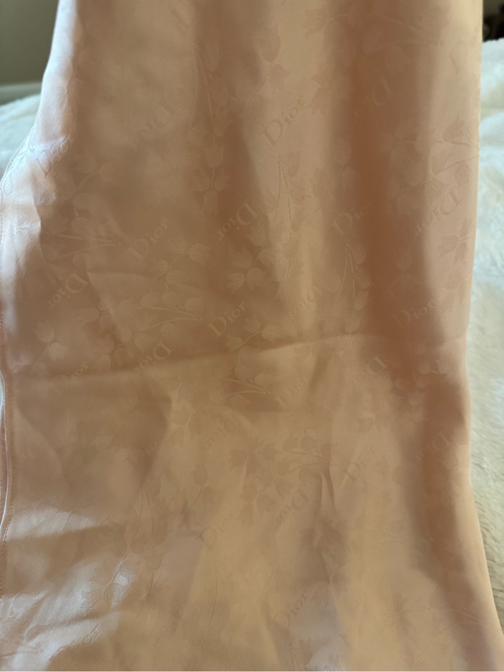 VERY RARE Dior Satin Lace tank in Light Pink with Cream Lace logo embellished - Picture 9 of 9